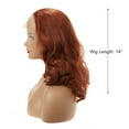 thumbnail image 2 of Unique Bargains Lace Front Wigs for Women 14" Brown Medium Long Body Wave  with Wig Cap, 2 of 8