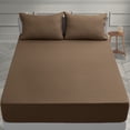 thumbnail image 4 of Lux Decor Collection Full Bedding Sheet Set - 16" Deep Pocket Sheets Set - Soft Microfiber Shrinkage & Fade Resistant, Easy Care Bed Sheets Set - Brown, 4 of 6