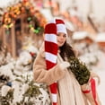 thumbnail image 6 of Extra Long Santa Hat Scarf for Adults, Plush Christmas Hat and Scarf 2-in-1 for Christmas Party Accessory(Red), 6 of 6