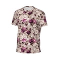 thumbnail image 6 of Wukai Rose Flowers Print Men's Short-Sleeved Mesh T-Shirt,Quick-Dry Short Sleeve Workout T-Shirt-3X-Large, 6 of 8