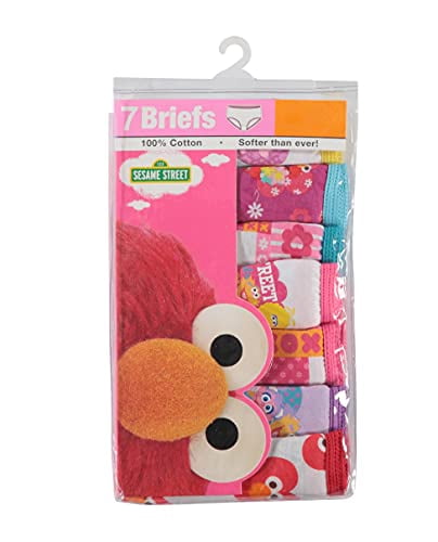Sesame Street Underwear Panties, 7-Pack (Toddler Girls)