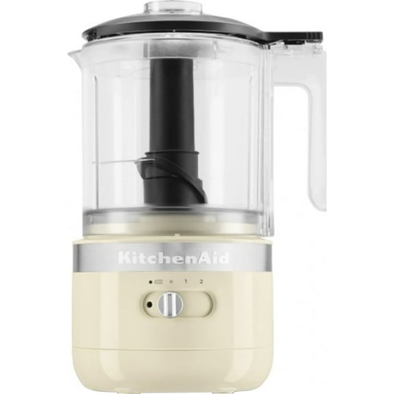 Open Box KitchenAid KFCB529QAC Cordless 5-Cup Food Chopper, Almond Cream