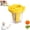 Yellow, variant on ARVOV Manual Vegetable Spiralizer and Curler for Rose Flower Carving, Manual Vegetable Spiralizer & Curler, Handheld Fruit Flower Cutter Grater, Carrot Cucumber Rose Garnishing Slicer Tool