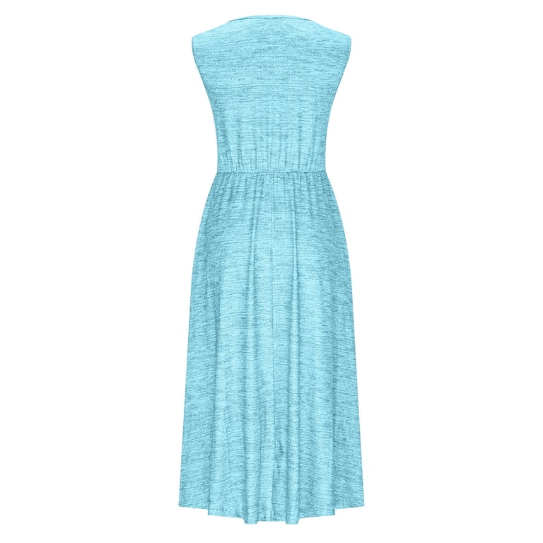 SMihono Summer Dress for Women Cross Front V Neck Sleeveless Loose Swing Beach Vacation Party Dresses with Pockets Light Blue XXXXXL - Walmart.com SMihono Summer Dress for Women Cross Front V Neck Sleeveless Loose Swing Beach Vacation Party Dresses with Pockets Light Blue XXXXXL - Walmart.com