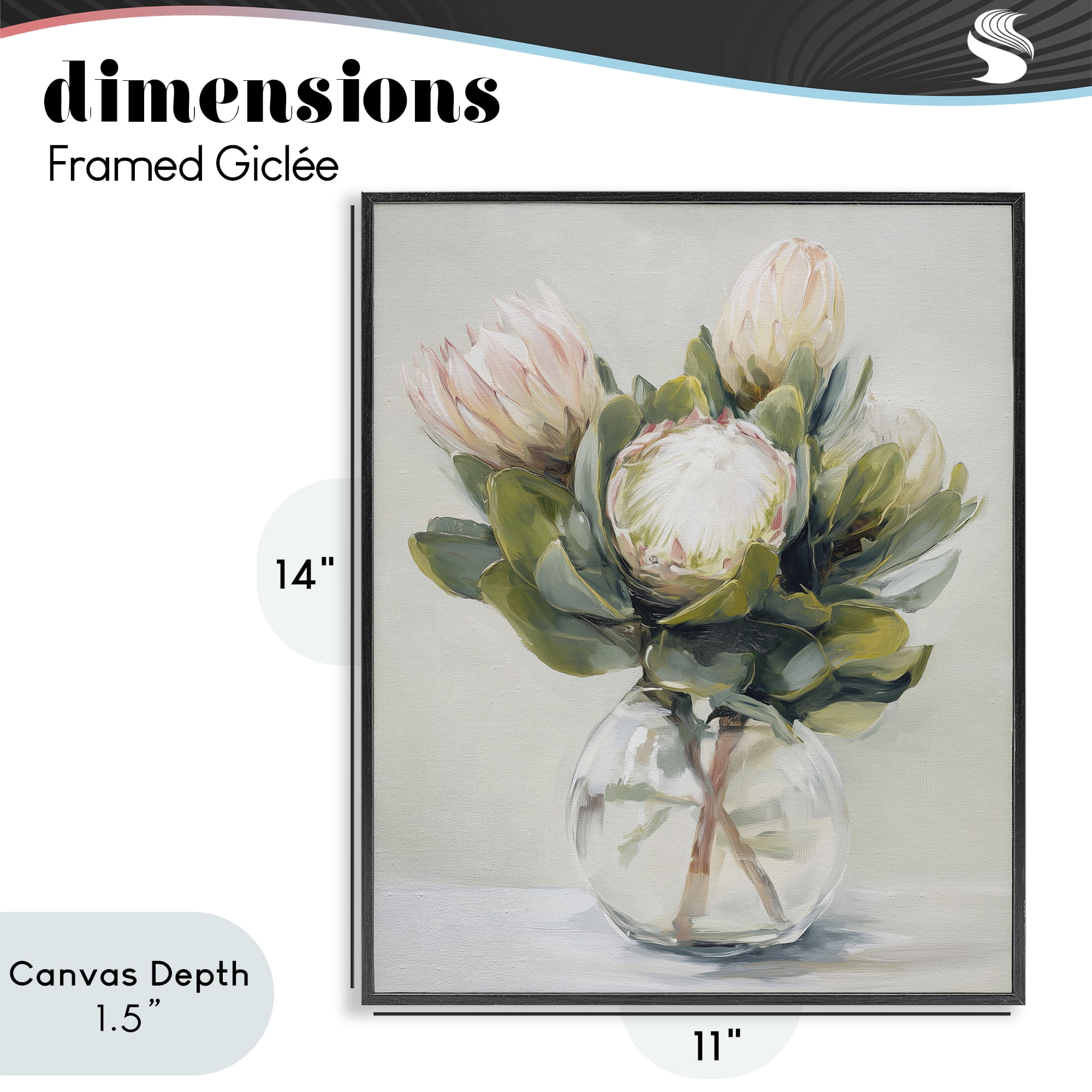Stupell Industries Lush & Wild Tropics Black Framed Giclee Art, design by Svetlana Aleynikova