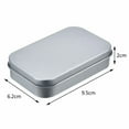 thumbnail image 3 of 6Pcs Metal Box Tin-Plated Container Empty Hinged Lid Small Empty Storage Box, 3 of 10