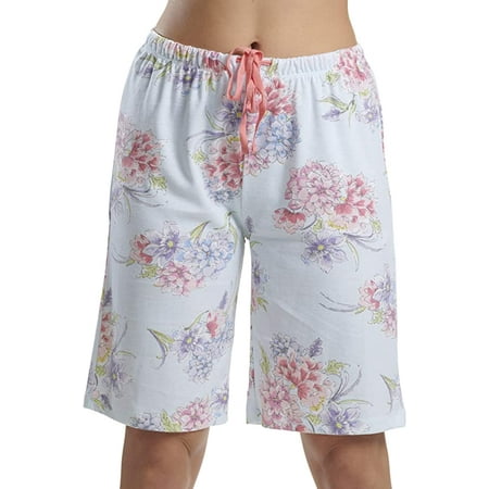 

Karen Neuburger Pajamas Cropped Bermuda Short Airy Floral Large