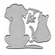 thumbnail image 1 of Troqueles de corte de animales, perros y gatos, troqueles de corte de metal, manualidades, álbumes de recortes, troqueles de relieve, decoración de perros y gatos, troqueles de acero para manualidade, 1 of 1