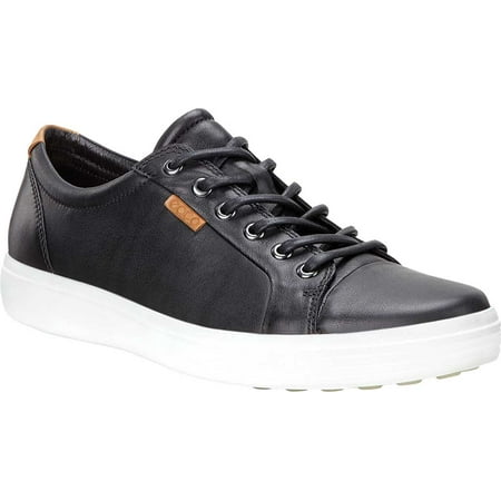 

Men s ECCO Soft 7 Sneaker Black Leather/Nubuck 45 M