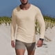 thumbnail image 1 of pstuiky camisetas de manga larga para hombre, Camiseta deportiva de manga larga con cuello redondo y bolsillo informal de colores sólidos para hombre camisetas de hombre m, 1 of 6