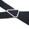 thumbnail image 4 of Herrnalise Mens Suspenders X-Back 3.5cm Wide Solid Straight Clip Suspenders Black, 4 of 5