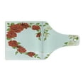 thumbnail image 2 of Pearls Cutting Board, Roses in the Shape of Heart Bouquet Romance Celebration Themed Art Print, Decorative Tempered Glass Cutting and Serving Board, Wine Bottle Shape, Red White Green, by Ambesonne, 2 of 5