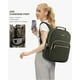 thumbnail image 5 of Mochila LOVEVOOK para portátil, color verde militar, para mujer, 15.6 pulgadas con puerto USB, 5 of 9