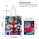 thumbnail image 5 of Spidey y sus Amigos Increíbles Bolso de tela con estampado de lienzo para mujer, bolsa de compras reutilizable y estética, con cremallera interior, regalo para mujer,40*40cm., 5 of 6