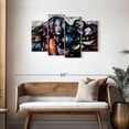thumbnail image 3 of Elephant Stock Grunge Portrait Of A Lady Wall Art - Horizontal Multi Panel Canvas - Living Room Wall Decor - People Multi Panel - Black And Gray Decor - 43" x 27", 3 of 8