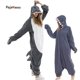 thumbnail image 3 of Pijama con cremallera de tiburón azul para hombre y mujer, ropa de dormir para fiesta de Halloween, Kigurumi, regalo de cumpleaños, 3 of 4