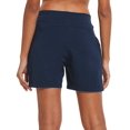 thumbnail image 3 of Baleaf Women's Lightweight Pocketed Walking Shorts Pajama Activewear Navy Blue Size L, 3 of 5