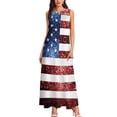 thumbnail image 4 of SMihono Robe Maxi Bohème d'Été pour Femmes Grande Taille Mode Col en V Sans Manches Soirée d'Été Impression Poches Gilet Longue Robe de Plage, 4 of 7