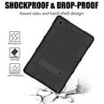 thumbnail image 6 of Galaxy Tab A7 10.4 Case 2020 SM-T500, Heavy Duty Rugged Case Hybrid Shockproof Protective Cover with Kickstand for Samsung Galaxy Tab A7 10.4 Inch SM-T500/SM-T505/SM-T507 Model, Black, 6 of 6