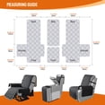 thumbnail image 3 of KINCAM Waterproof Loveseat Recliner Cover with Console, 3-Piece Non-Slip Washable Furniture Protector for Split Sofa, Black, 3 of 8
