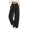 Black, variant on Winter Pants Women Fuzz Snow Puffy Baggy Elastic Waist Trousers, Fleece-Lined Warm Trousers for Snowy Days Freezing Temperatures (Dark Blue, XXL)