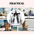 thumbnail image 5 of Bolsa transparente aprobada por el estadio, Negro, 16.5 inch, 5 of 5