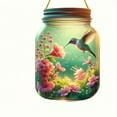 thumbnail image 2 of Acrylic Bottle Hummingbird Wall Flower Window Pendant Ornament Pendant, 2 of 7
