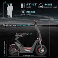 thumbnail image 4 of F8 Electric Scooter, 8000W Motor, 16" Tires, 56MPH Max Speed, 62-75 Miles Range Foldable Electric Scooter for Adults with Dual Suspension/Oil Pressure Disc Brakes Off-Road, Outdoor Adventure Super Fa, 4 of 8