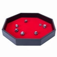 thumbnail image 1 of Plateau à dés en Faux Cuir Octogonal Solide Simple Porte-Dés Plateau Table Plateau à dés, 1 of 10