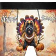 thumbnail image 4 of Happy Thanksgiving Scottish Terrier Turkey Costume Pumpkins Autumn Leaves All Over Print Boxer Briefs Underwear for Men Dad Scottie Dog Lover Gifts - 13014, 4 of 6