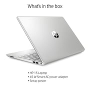 HP 15.6 Laptop, Intel Core i5-1137G7, 8GB RAM, 512GB SSD, Windows 10 Home, Silver, 15-dw3005wm
