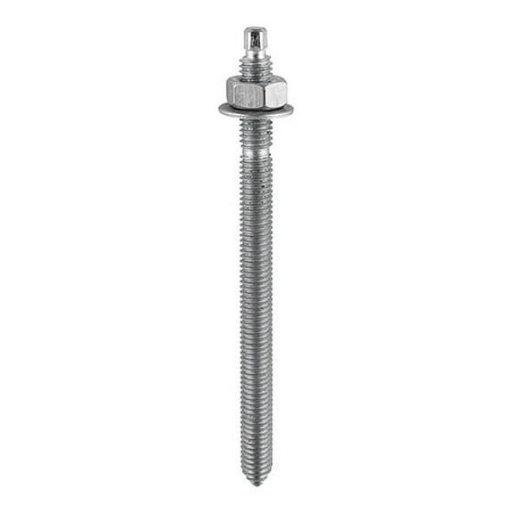 Timco - Chemical Anchor Threaded Studs, Nuts & Washers - Hot Dipped Galvanised (Size M20 x 260 - 4 Pieces)