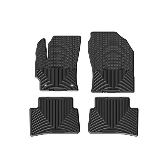WeatherTech All-Weather Floor Mats compatible with 2019-2025 Toyota Corolla Hatchback - 1st & 2nd Row, Black