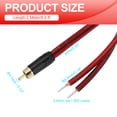 thumbnail image 2 of Cable RCA dorado Uxcell, 6.6 pies (2 metros) RCA a extremo abierto de cable desnudo, cable de extensión RCA para guitarra, altavoces, equipos de audio, 2 of 6
