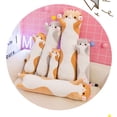 thumbnail image 3 of Gift Long Cat Throw Pillow Cylindrical Pillow Cute Cartoon Cat Large Plush Toy Rag Doll Children‘s Toys, 3 of 6