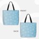 thumbnail image 2 of Disketp Snowflake Snowing Bolsa Tote de Lona para Mujer, Bolso de Hombro y Cruzado con Cierre de Cremallera, 2 of 7