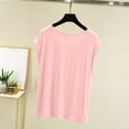 thumbnail image 6 of ylioge Womens 2 Piece Short Pajama Sets with Pockets Casual Lightweight Cap Sleeve Tops Wide Leg Shorts Soft-Modal Loungewear Homewear Pajamas Outfits, 6 of 7