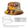 thumbnail image 2 of El Aprendiz del Tigre Sombrero bucket para adultos, gorra de protección solar, sombrero de pescador plegable para viajes al aire libre, pesca y actividades de verano, 2 of 6