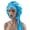 Light Blue, variant on Satin Silk Hair Bonnet for Sleeping Large Bonnets with Tie Band Hair Wrap with Adjustable Straps Hair Cap Night Sleep Caps for Women Curly Braid Hair
