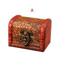 thumbnail image 6 of 4Pcs Mini Vintage Treasure Chest Box - Ornate Wooden Decorative Chest with Hasp Latch in Red & Gold Tones for Jewelry, Gifts, DIY Crafts, Aquarium Decor & Home Accents, 6 of 9