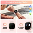 thumbnail image 3 of LZUEFK 1.72 Women's Smartwatch with Fitness Tracker, Fitness Watch with 100+ Exercise Modes, Answer/Call, Smartwatch fits for Android & Iphone Devices (Pink), 3 of 6