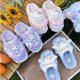 thumbnail image 3 of Sanrio Hello Kitty casa zapatilla peluda dibujos animados Kuromi Cinnamoroll Yk2 mujeres invierno zapatillas antideslizantes de felpa chica lindos zapatos planos, 3 of 5