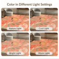 thumbnail image 7 of ODIKA 9'x12' Coral Blossom Elegance with Timeless Charm Washable Area Rug Floral Symphony in Soft Pastels, Ideal for Modern Non-Slip, Chair-Friendly for Dining Room, Basement, Large Office, 7 of 7