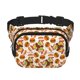 thumbnail image 1 of Fotbe Burger Cangurera Cuadrada con Estampado de Doble Capa, Bolsa de Cintura Ajustable Mini para Hombres y Mujeres, 1 of 9