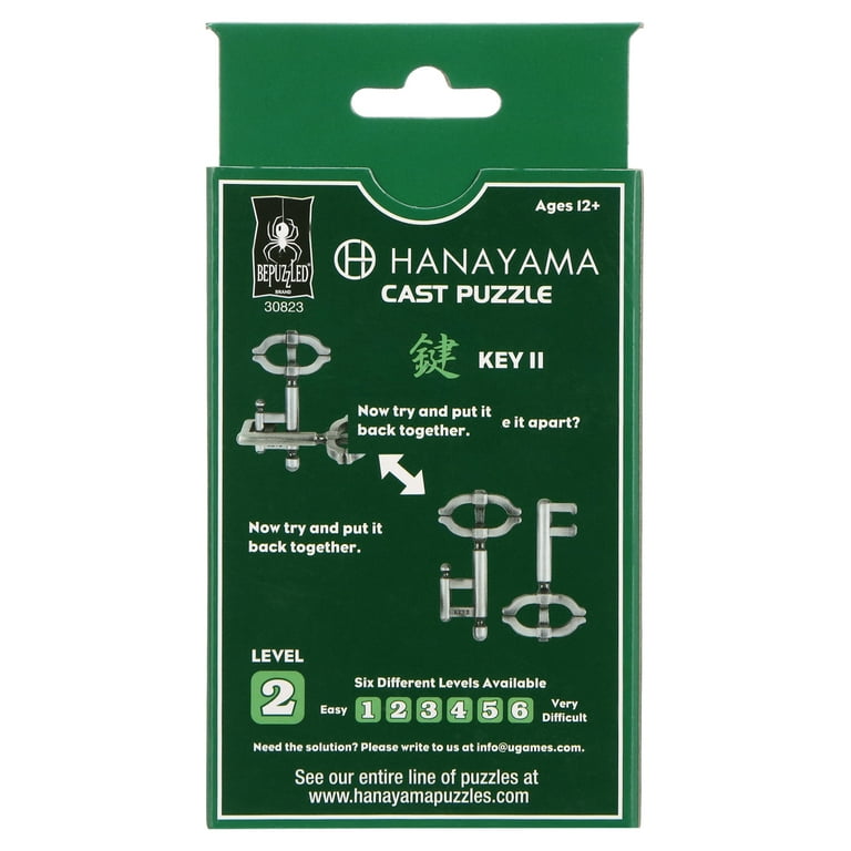 BePuzzled | Key Hanayama Cast Metal Brainteaser Puzzle Mensa Rated