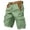 Mint Green -AI09, variant on Nestiefly Mens Cargo Shorts Elastic Waist Cotton Shorts Relaxed Fit Casual Summer Hiking Shorts with Multi Pockets Khaki XL