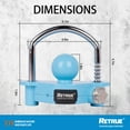 thumbnail image 3 of RETRUE Universal Coupler Lock Trailer Locks Ball Hitch Trailer Hitch Lock Adjustable Security Heavy-Duty Steel fits 1-7/8 Inch, 2 Inch, 2-5/16 Inch Couplers, Blue, Combination Lock,No Key Needed, 3 of 5
