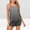 *B-Gray, variant on ClodeEU Women's Spaghetti Strap Top and Shorts Pajama Set ,Loungewear Sleepwear Sets A-Black,Womens Plus L