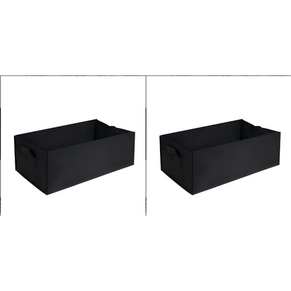 2 Pcs Garden Grow Bags, Grow Bags, Breathable Fabric Pots, Potato Bag, Fabric Plant Pot, Rectangle Planter w/ Handles for Plants/Flowers/Vegetables