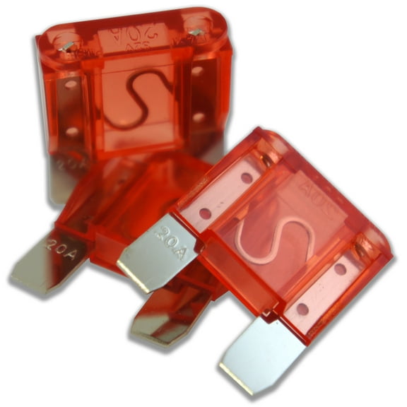 Harmony Audio HA-MAXI20 Car Stereo Fuseholder 3 Pack 20 Amp MAXI Fuses - Nickel